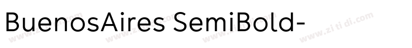 BuenosAires SemiBold字体转换 BuenosAires SemiBold字体转换
